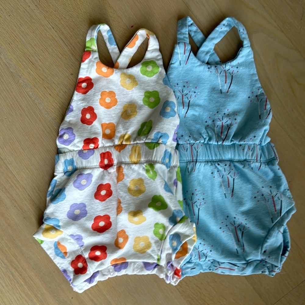 Monica & Andy baby rompers